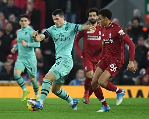 Liverpool V Arsenal 2018-19 Prints: Clash of Titans: Xhaka vs. Alexander-Arnold - Liverpool vs