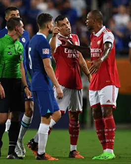 Arsenal V Chelsea - Florida Cup 2022-23 Prints: Clash of Titans: Xhaka vs. Jorginho - Arsenal vs. Chelsea, Florida Cup 2022-23