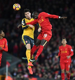Liverpool V Arsenal 2016-17 Prints: Clash of Titans: Xhaka vs. Mane - Liverpool vs. Arsenal, Premier League 2016-17