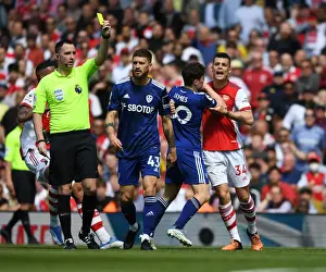 Clash of Titans: Xhaka vs. Mateusz in Arsenal's Battle Against Leeds United (Arsenal v Leeds United 2021-22)