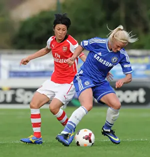 Chelsea Ladies V Arsenal Ladies 2014 Prints: Clash of Titans: Yakuri Kinga vs. Katie Chapman in WSL Showdown