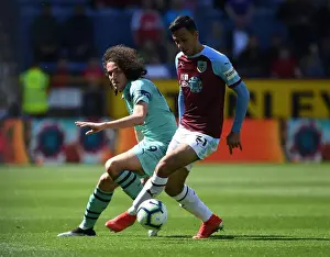 Burnley V Arsenal 2018-19 Prints: Clash at Turf Moor: Guendouzi vs