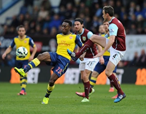Burnley V Arsenal 2014/15 Prints: Clash at Turf Moor: Welbeck vs. Duff - Burnley vs. Arsenal, Premier League 2014-2015