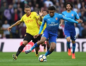 Watford V Arsenal 2017-18 Prints: Clash at Vicarage Road: Iwobi vs. Richarlison - Premier League Showdown