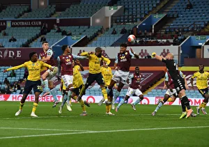 Clash at Villa Park: Lacazette vs. Mings in Premier League Showdown (Aston Villa vs. Arsenal, 2019-20)