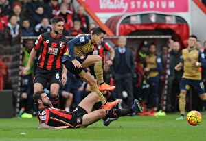 Bournemouth V Arsenal 2015-16 Prints: Clash at The Vitality: Alexis Sanchez vs
