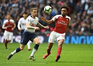 Tottenham Hotspur v Arsenal 2018-19 Collection: Clash at Wembley: Iwobi vs. Trippier - Premier League Battle