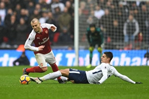 Tottenham Hotspur V Arsenal 2017-18 Prints: Clash at Wembley: Wilshere vs. Lamela - Tottenham vs. Arsenal, Premier League