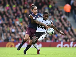 Fulham V Arsenal 2018-19 Prints: Clash of Wings: Bellerin vs. Sessegnon - A Premier League Showdown