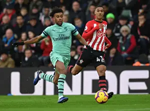 Southampton V Arsenal 2018-19 Prints: Clash of Wings: Iwobi vs Valery in Southampton vs Arsenal Premier League Showdown