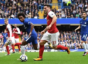 Clash of Wings: Kolasinac vs. Willian - Premier League Showdown (Chelsea vs. Arsenal 2017-18)