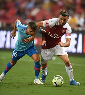 Arsenal V Atletico Madrid 2018-19 Prints: Clash of the Wings: Sead Kolasinac vs