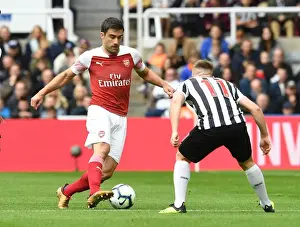 Newcastle United V Arsenal 2018-19 Prints: Clash of Wings: Sokratis vs. Matt Ritchie - Newcastle United vs