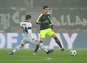 FC Basel V Arsenal 2016-17 Prints: Clash of the Xhakas: Granit vs