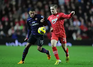 Clash of Young Stars: Oxlade-Chamberlain vs Shaw in Southampton v Arsenal, Premier League (2012-13)