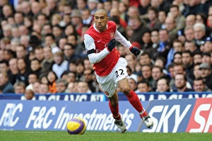 Birmingham City V Arsenal 2007-8 Prints: Clichy in Action: Birmingham City vs Arsenal, 2008 Premier League Draw
