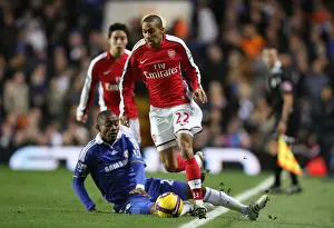 Chelsea V Arsenal 2008-09 Prints: Clichy vs. Kalou: Arsenal's Edge in the 1:2 Victory over Chelsea, November 2008