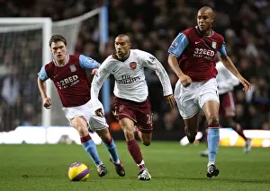 Aston Villa V Arsenal 2007-8 Prints: Clichy's Double Strike: Arsenal's Victory Over Aston Villa (1:2), Villa Park, 2007