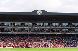 Arsenal v Leicester City Gallery: The Clock End Arsenal stadium. Arsenal v Leicester City. FA Premiership