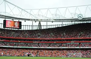 The Clock End at Emirates Stadium. Arsenal 6: 0 Blackpool, Barclays Premier League