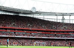 Arsenal v AC Milan 2010-11 Collection: Clock End Stand. Arsenal 1: 1 AC Milan. Emirates Cup, pre season. Emirates Stadium