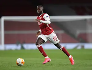 Arsenal V Villarreal 2020-21 Prints: Behind Closed Doors: Arsenal's Nicolas Pepe in UEFA Europa League Semi-Final vs Villarreal CF