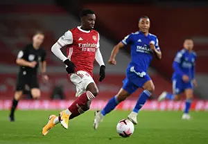 Behind Closed Doors: Eddie Nketiah at Emirates Stadium - Arsenal vs. Leicester City (October 2020, Premier League)
