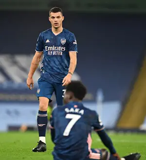 Behind Closed Doors: Granit Xhaka at Etihad Stadium - Arsenal vs Manchester City, 2020-21 Premier League