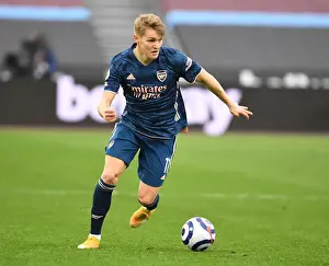 Behind Closed Doors: Martin Odegaard Plays On at Empty West Ham Stadium - Arsenal vs. West Ham United, Premier League 2021
