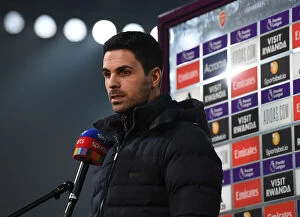 Arsenal v Wolverhampton Wanderers 2020-21 Collection: Behind Closed Doors: Mikel Arteta's Exclusive Pre-Match Interview - Arsenal vs