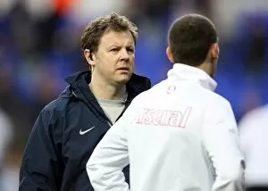 Images Dated 14th April 2010: Colin Lewin Arsenal Physio and Thomas Vermaelen (Arsenal). Tottenham Hotspur 2: 1 Arsenal