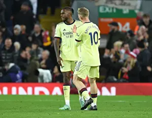 Comfort and Support: Emile Smith Rowe Consoles Distraught Nuno Tavares After Liverpool's Second Goal