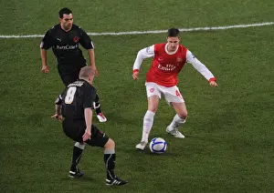 Arsenal V Leyton Orient FA Cup Replay 2010-11 Prints: Conor Henderson (Arsenal) Stephen Dawson and Jason Crowe (Orient). Arsenal 5