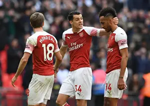 Consolation: Xhaka Comforts Aubameyang After Arsenal's Loss to Tottenham