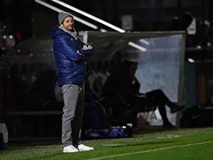 Conti Cup Clash: Arsenal Women vs. Tottenham Hotspur Women in Empty Stands