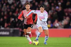 Southampton Women V Arsenal Women - Conti Cup 2023-24 Prints: Conti Cup Clash: Kyra Cooney-Cross vs Lexi Lloyd-Smith - Arsenal Women vs Southampton Women