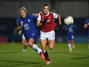 Chelsea Women V Arsenal Women Conti Cup 2020-21 Prints: Continental Cup: Chelsea Women vs. Arsenal Women - Vivianne Miedema in Action