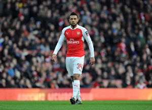 Arsenal V Burnley FA Cup 4th Rd 2016 Prints: Coquelin in Action: Arsenal vs. Burnley, FA Cup Fourth Round