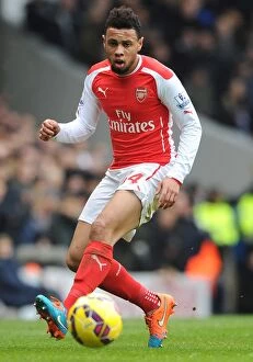 Images Dated 7th February 2015: Coquelin in Action: Arsenal vs. Tottenham, Premier League 2014-15