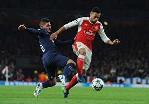 Coquelin Battles Past Verratti: Arsenal vs. Paris Saint-Germain, UEFA Champions League, 2016-17