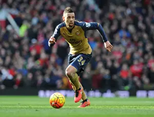 Manchester United V Arsenal 2015/16 Prints: Coquelin at Old Trafford: Arsenal vs Manchester United, Premier League 2015/16