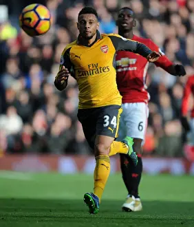 Manchester United V Arsenal 2016-17 Prints: Coquelin at Old Trafford: Arsenal vs Manchester United, Premier League 2016-17