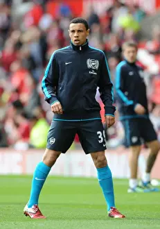 Manchester United V Arsenal 2011-12 Prints: Coquelin at Old Trafford: Arsenal vs Manchester United, Premier League 2011-12