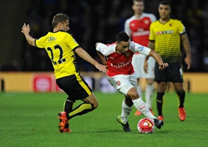Watford V Arsenal 2015/16 Prints: Coquelin vs. Abdi: A Midfield Showdown - Arsenal vs. Watford, Premier League 2015/16