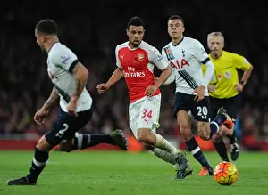 Arsenal V Tottenham Hotspur 2015-16 Prints: Coquelin vs. Alli: A Midfield Battle of Willas - Arsenal vs