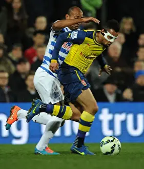 Queens Park Rangers V Arsenal 2014-15 Prints: Coquelin vs. Henry: A Premier League Showdown at Loftus Road
