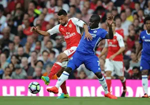 Arsenal V Chelsea 2016-17 Prints: Coquelin vs. Kante: A Footballing Battle at the Emirates (2016-17)