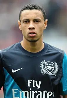 Manchester United V Arsenal 2011-12 Prints: Coquelin vs Manchester United: Arsenal's Midfield Battle in the 2011-12 Premier League Showdown