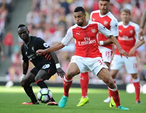Arsenal V Liverpool 2016-17 Prints: Coquelin vs. Mane: A Premier League Battle at Emirates Stadium (2016-17)
