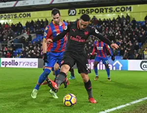 Crystal Palace V Arsenal 2017-18 Prints: Coquelin vs Milivojevic: Battle in the Midfield - Crystal Palace vs Arsenal
